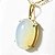 03 Pingente Cabochão Pedra da Lua Opalina Montagem Garra Dourado Atacado - Imagem 2