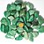 03Kg Quartzo Verde Rolado Pedra Natural G  30 a 45 mm Tipo A - Imagem 1