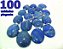 100 Pingente Cabochão Quartzo Azul Pedra Natural Castoação Pino Banho Prata - Imagem 2