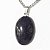 05 Pingente Cabochão Oval Pedra Estrela Azul Pino Prateado Atacado - Imagem 2