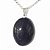 10 Pingente Cabochão Oval Pedra Estrela Azul Pino Prateado Atacado - Imagem 1