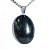 03 Pingente Cabochão Oval Pedra Estrela Verde Pino Prateado Atacado - Imagem 1