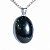 05 Pingente Cabochão Oval Pedra Estrela Verde Pino Prateado Atacado - Imagem 2