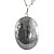 03 Pingente Hematita Cabochão Oval 25mm Montagem Pino Prata 950 Atacado - Imagem 3