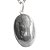 05 Pingente Hematita Cabochão Oval 25mm Montagem Pino Prata 950 Atacado - Imagem 2