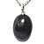 05 Pingente Cabochão Oval Quartzo Preto 22mm Pino Prata 950 Atacado - Imagem 2