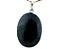 10 Pingente Cabochão Pedra Quartzo Preto Montagem Prata 950 Atacado - Imagem 1