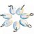 10 Pingente Cabochão Oval Pedra da Lua 20mm Pino Prata 950 Atacado - Imagem 1