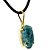 03 Pingente Cabochão Pedra Apatita Azul 16mm Garra Prateado Atacado - Imagem 2
