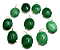 05 Pingente Cabochão Pedra Quartzo Verde Natural Prata 950 Garra - Imagem 1
