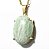 03 Pingente Extra Cabochão Pedra Amazonita Verde Garra Prata 950 Atacado - Imagem 3