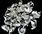 03 Pingente Pedrinha Quartzo Cristal Rolado Prateado Atacado - Imagem 2