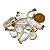 05 Pingente Pedrinha Quartzo Cristal Rolado Dourado Atacado - Imagem 6