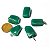 03 Pingente Pedrinha Quartzo Verde Montagem Pino Prata 950 - Imagem 9