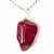 05 Pingente Pedrinha Jaspe Vermelho Rolado Natural Montagem Prata 950 Atacado - Imagem 1