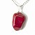 03 Pingente Pedrinha Jaspe Vermelho Rolado Natural Montagem Prata 950 Atacado - Imagem 3