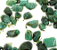 03 Pingente Esmeralda Rolada Pedra Natural Pino Dourado Atacado - Imagem 1