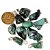 03 Pingente Esmeralda Rolada Pedra Natural Pino Prateado Atacado - Imagem 9
