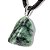 03 Pingente Pedrinha Esmeralda Natural  Prateado Atacado - Imagem 2