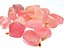 05 Pingente Pedrinha Natural Quartzo Rosa Extra Natural Dourado Atacado - Imagem 1