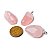 03 Pingente Pedrinha Quartzo Rosa Montagem Prata 950 Atacado - Imagem 9