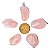 03 Pingente Pedrinha Quartzo Rosa Montagem Prata 950 Atacado - Imagem 4
