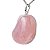05 Pingente Pedrinha Quartzo Rosa Montagem Prata 950 Atacado - Imagem 7