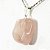 03 Pingente Pedrinha Quartzo Rosa Rolado Pino Prateado Atacado - Imagem 2