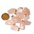 03 Pingente Pedrinha Natural Quartzo Rosa Pino Dourado Atacado - Imagem 3
