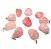 03 Pingente Pedrinha Quartzo Rosa Montagem Prata 950 Atacado - Imagem 1