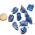 05 Pingente Pedrinha Quartzo Azul Natural Pino Prateado Atacado - Imagem 3