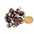 03 Pingente Pedrinha Granada Rolado Natural Dourado Atacado - Imagem 10