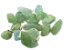 03 Pingente Pedrinha Água Marinha Montagem Pino Prateado Atacado - Imagem 1