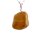 03 Pingente Pedrinha Natural de Jaspe Amarelo Banho Dourado Atacado - Imagem 1