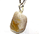 03 Pingente Pedrinha Cristal Com Rutilo Montagem Pino e Presilha Prata 950 Atacado - Imagem 2