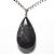 05 Pingente Gota Ônix Preto Pedra Natural Montagem Pino Prateado Atacado - Imagem 1