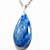 03 Pingente Gota Quartzo Azul Pedra Natural Montagem Pino Prateado Atacado - Imagem 2