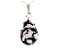 10 Pingente Gota Jaspe Brecha Pedra Natural Montagem Pino Prateado Atacado - Imagem 1