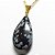 10 Pingente Gota Obsidiana Flocos de Neve Montagem Pino Dourado Atacado - Imagem 2