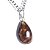 03 Mini Pingente Gota Pedra Quartzo Fume Natural Pino Prata 950 Atacado - Imagem 3