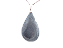 10 Pingente Gota Hematita  Pedra Natural Montagem Pino Prateado Atacado - Imagem 2