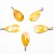05 Pingente Gota Pedra Hematoide Amarelo Natural Pino Prata 950 Atacado - Imagem 1