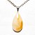 03 Pingente Gota Hematoide Amarelo Pedra Natural Pino Prateado - Imagem 2