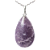 03 Pingente Gota Pedra Lepidolita Natural Pino Prata 950 Atacado - Imagem 3