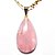 05 Pingente Gota Quartzo Rosa Pedra Natural Montagem Pino Dourada Atacado - Imagem 1