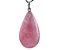 10 Pingente Quartzo Rosa Lapidação Gota Montagem Prata 950 Atacado - Imagem 1
