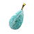 05 Pingente Gota Amazonita Verde Pedra Natural Montagem Dourado Atacado - Imagem 3