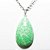 05 Pingente Gota Amazonita Verde Pedra Natural Pino Prateado Atacado - Imagem 1