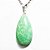 03 Pingente Gota Amazonita Verde Pedra Natural Pino Prateado Atacado - Imagem 2