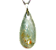 05 Pingente Gota Topázio Azul Comum Natural Pino Prateado Atacado - Imagem 1